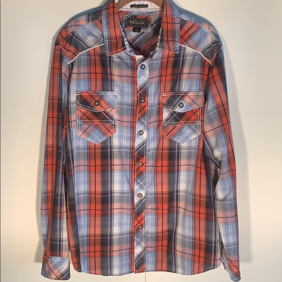Men’s Country Inspired Plaid Button-Down Shirt - Picture 2 of 10